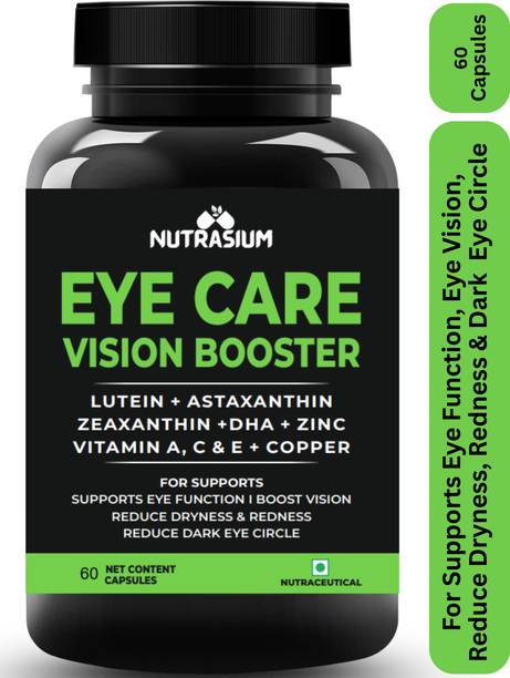 NUTRASIUM Eye Vision Booster with Lutein astaxanthin for Blurry Eye vision & Dry eye
