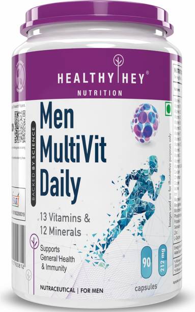 HealthyHey Nutrition MultiVitamin for Men - Multi-Vit Daily - 13 Vitamins