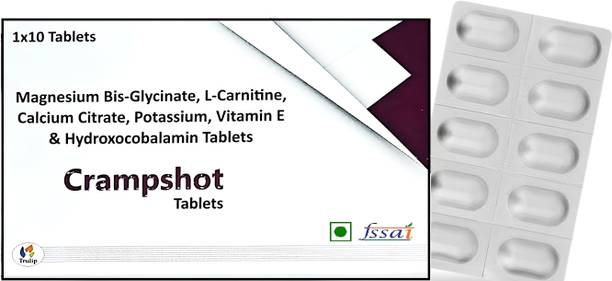 Trulip Pharma Calcium, Magnesium, Vitamin E & L-Carnitine Tablet For Cramp Relief Supplement