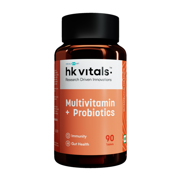 HEALTHKART HK Vitals Multivitamin with Probiotics, Supports Immunity and Gut health