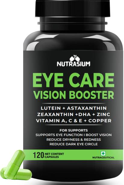 NUTRASIUM Eye Care & Vision Booster, Lutein, Astaxanthin, Zeaxanthin | Support Eye Health