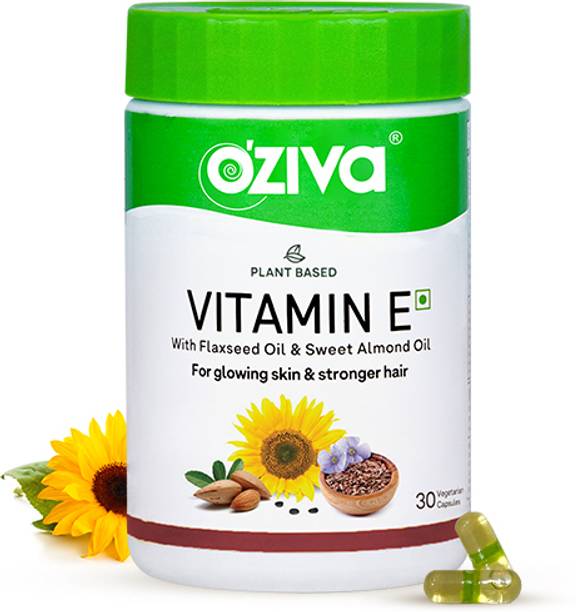 OZiva Plant Based Vitamin E, with Sunflower, Aloe vera & Argan oil, for Face & Hair