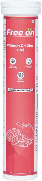 Free On Vitamin C + Zinc+D3 Effervescent Tablets (40)