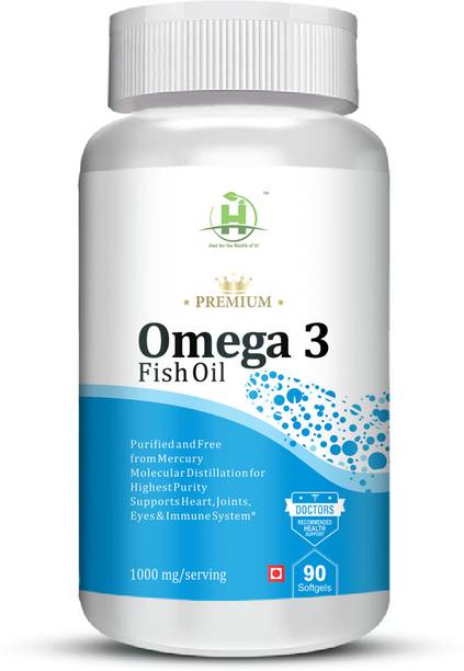 Healthy Nutrition Omega 3 Fish Oil 1000 Mg For Support Heart, Joints & Immune System Softgel
