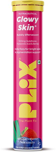 The Plant Fix Plix Glutathione Skin Glow Effervescent Tablet 500mg for Clear & Youthful Skin