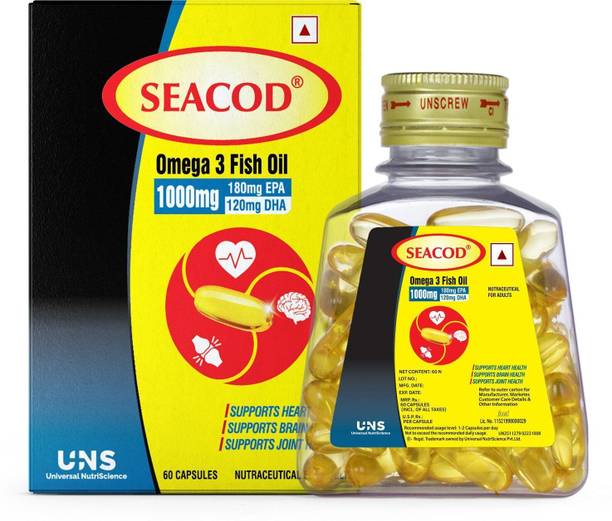 seacod Omega 3 Fish Lipid Oil 1000 MG Softgel Caspule