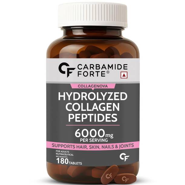 CARBAMIDE FORTE Collagen Powder Tablets - 6000mg with Type 1 & 3 Collagen Supplement