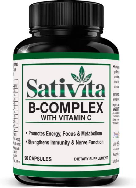 Healthy Pill Vitamin B Complex with Vitamin C – Energy, Immune & Nervous System Support –