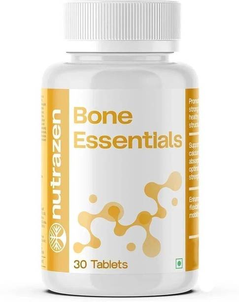 Nutrazen Bone Essentials Calcium Vitamin D & K2 Phosphorus Magnesium Zinc,Isoflavonoids