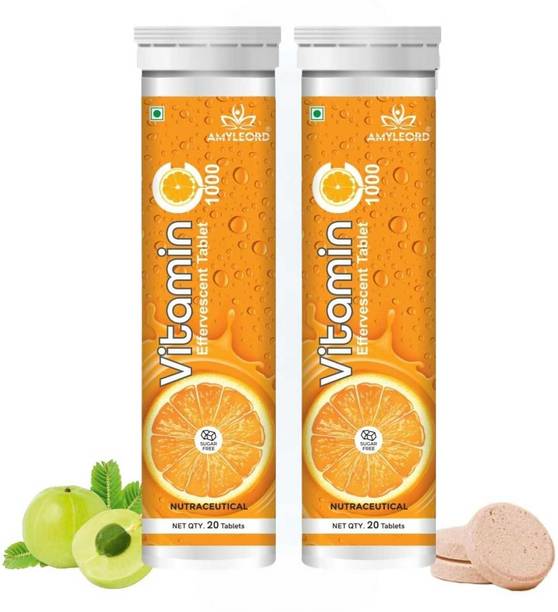 Amyleord Vitamin C Natural Amla Extract With Zinc For Imunity| Sugar Free | Effervescent