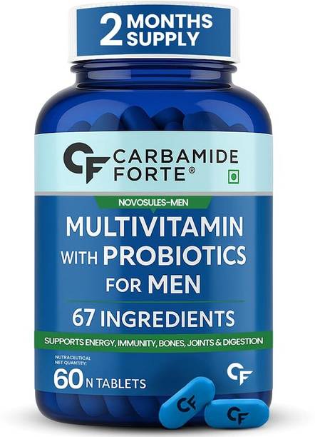 CARBAMIDE FORTE Multivitamin for Men with Probiotics & Multiminerals | Multivitamin Tablets