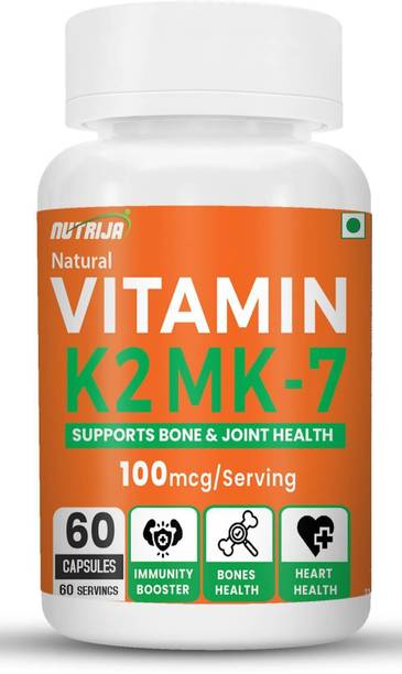 NutriJa Vitamin K2 MK7 100mcg Supplement Supports Bone & Heart Health