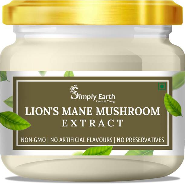Simply earth Lion's Mane Mushroom Extract 10:1, Improves Memory and Focus | 50gm