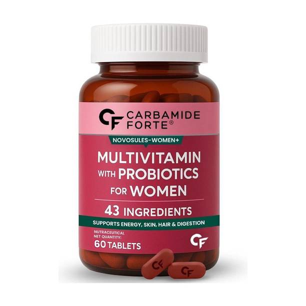 CARBAMIDE FORTE Multivitamin Tablets for Women with Multiminerals and Probiotics Supplement