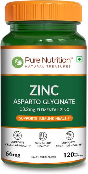 Pure Nutrition Zinc Asparto Glycinate Supplement | Supports Immunity & Skin Health