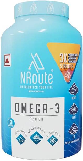 NRoute OMAGA-3(FISH OIL) 1200MG TRIPPLE STRENGHT FOR HEALTHY HEART,BRAIN & BODY