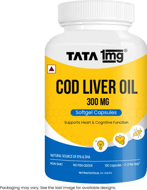 TATA 1mg Cod liver Oil Capsule Help Reduce Joint Pain And Maintain The Immune System