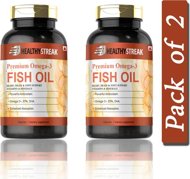 Healthy Streak Fish Oil (Triple Strength) With 1000Mg Omega 3 (D195)