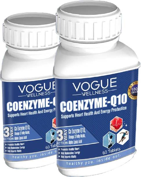 VOGUE WELLNESS Coenzyme Q10 Tablets (CO-Q10) For Support Heart Health, Energy & Antioxidant