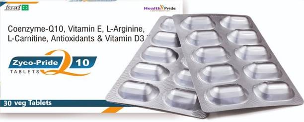 HEALTHPRIDE coenzyme q10 150mg,Vitamin E,L-Arginine,L Carnitine,Antioxidants,Vitamin D3| VEG