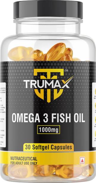 TRUMAX Omega 3 Fish Oil Capsule | 1000mg Fish Oil with Omega-3 | EPA + DHA (300mg)