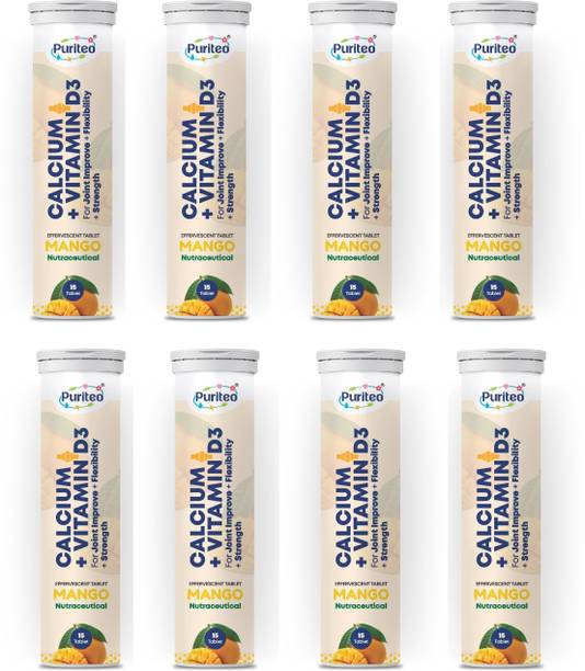 puriteo CALCIUM + VITAMIN D3 EFFERVESCENT MANGO _08