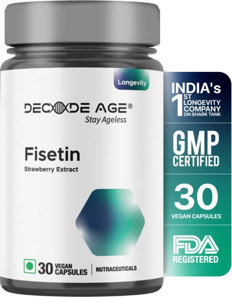 Decode Age 99% Pure Best Fisetin Supplement, Senolytic Activator 100 mg