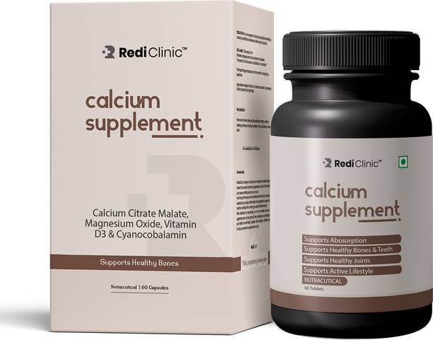 RediClinic Calcium & Vitamin D3 Tablets | For Bone Health & Joint Support