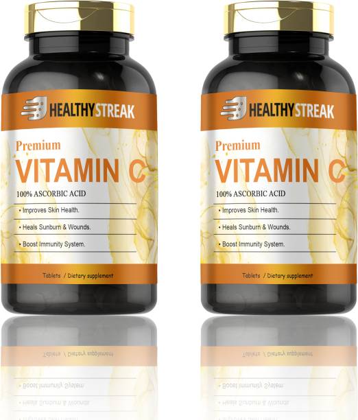 Healthy Streak 100% Vitamin C Tablets for Glowing Skin (D273)