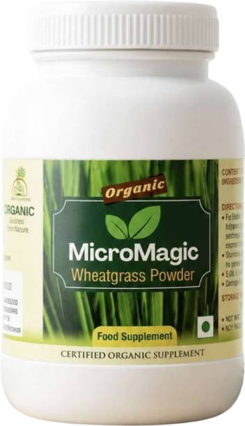 MicroMagic Organic Wheatgrass Powder 100g | Pure Green Superfood Jar Pack