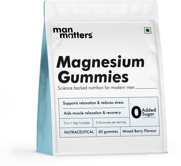 Man Matters 5-in-1 Advanced Magnesium Gummies | Supports Sleep, Stress, Muscle Recovery