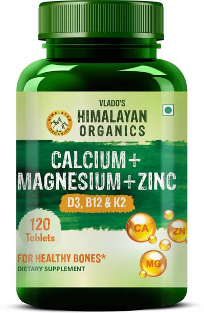 Vlado's Himalayan Organics Calcium+Magnesium+Zinc D3 & B12 120 Tablet