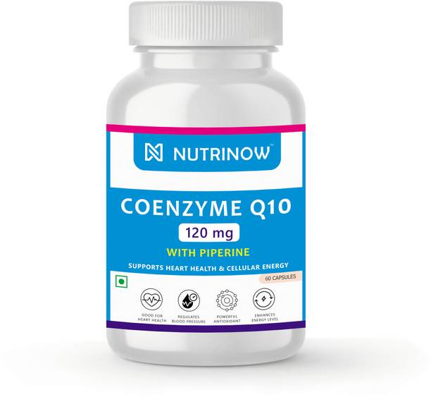 NUTRINOW High Absorbtion Coenzyme Q10 (CoQ10) 120mg with Piperine 5mg