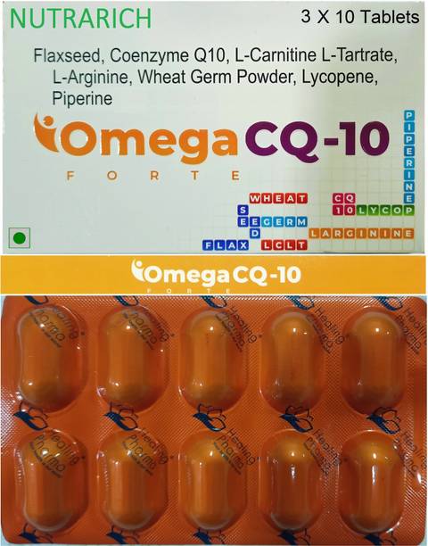 NUTRARICH Omega CQ-10 Multivitamin Energy, Heart Health, Skin, Muscle Gain, General Health