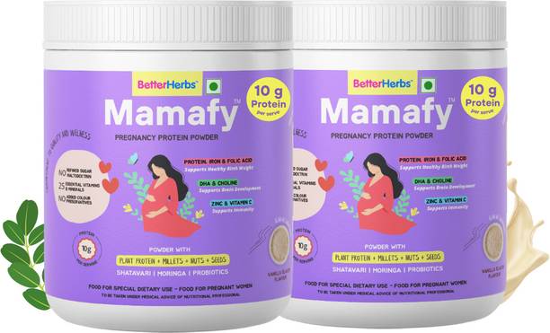 better herbs Mamafy Mother's Nutritional Pregnancy Powder | 10g Protein | Vanilla Flavour