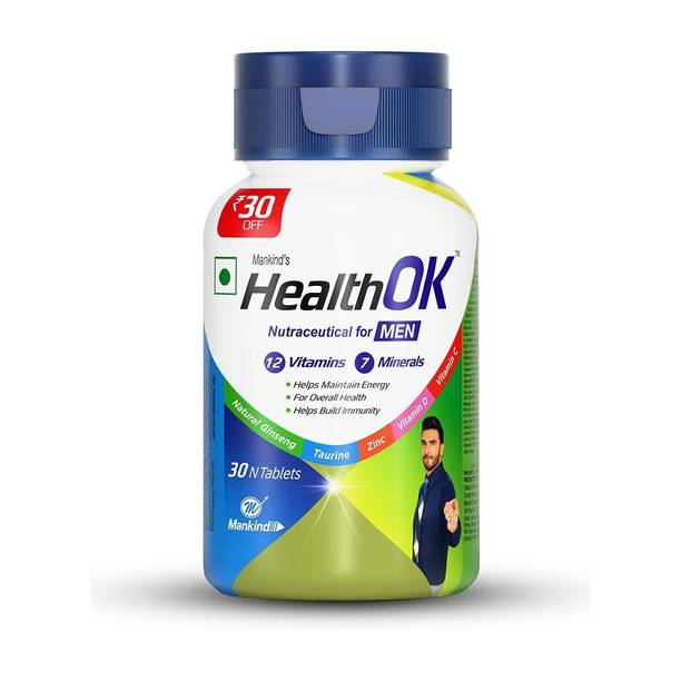 Health Ok Daily Multivitamin for Energy & Overall for Men