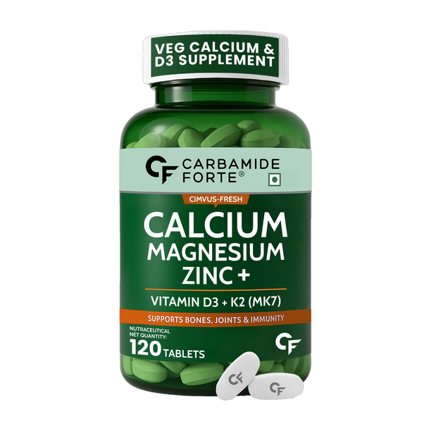 CARBAMIDE FORTE Calcium Tablets Women & Men with Calcium Magnesium Zinc 1042mg Tablets