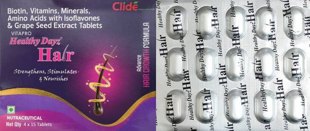 VITAPRO Healthy Dayz For Hair Growth, Reduce Hairfall, Strong Hair