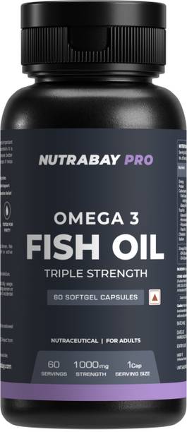 Nutrabay Pro Fish Oil Omega 3 (Triple Strength) - 1000mg