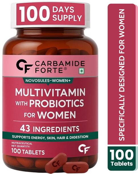 CARBAMIDE FORTE Multivitamin Tablets for Women with Probiotics & Mineral, Multivitamin for Women