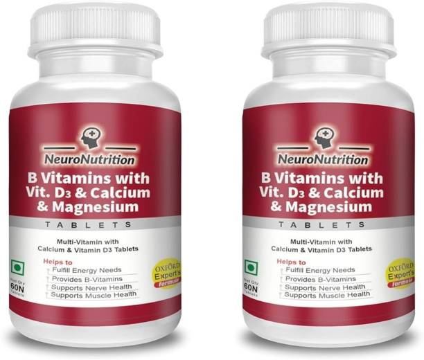 NeuroNutrition B-Vitamins with Vitamin D3,Calcium and Magnesium Tablets