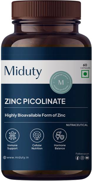 Miduty Zinc Picolinate 50 mg-Chelated Zinc Supplement