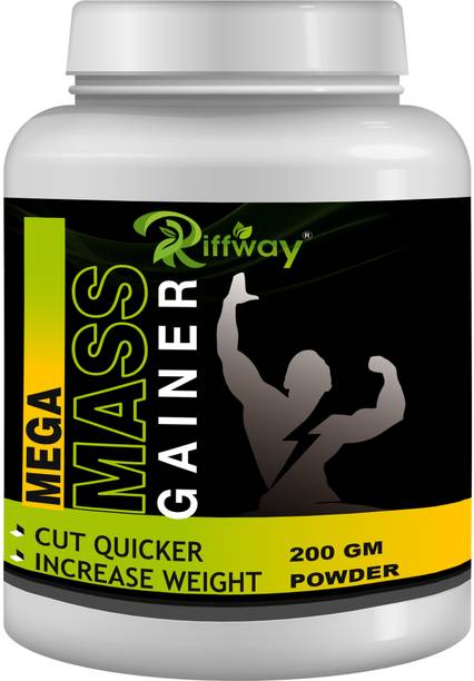 Riffway Mega Mass_ Weight Gain Powder Protein Supplement Natural Weight Gainer Weight Gainers/Mass Gainers