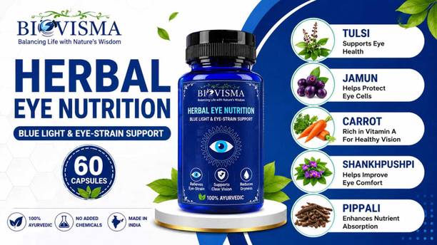 BIOVISMA Herbal Eye Nutrition | Protects Eyes | Supports Clear Vision & Eye Health