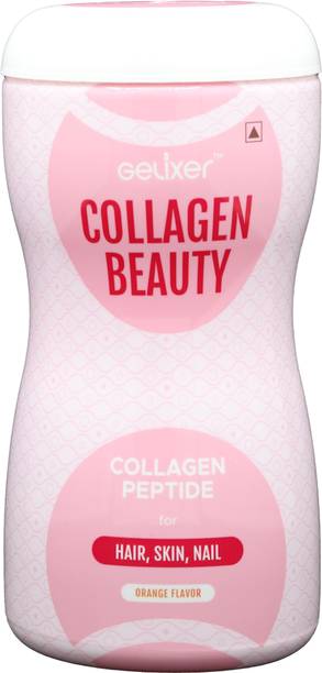 Gelixer Collagen Beauty - Orange flavoured, Premium, Fish Collagen Peptide for Beauty.
