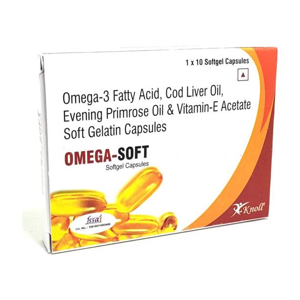 Knoll Omega 3 Fish Cod liver oil capsules for Brain, Heart & Joints
