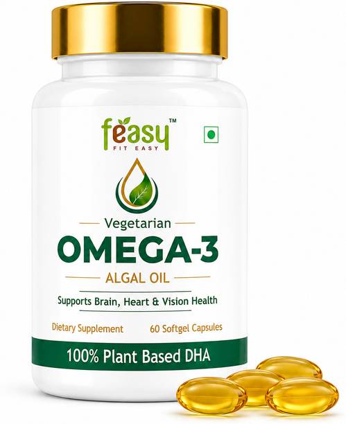 FEASY FIT EASY FEASY Vegan Omega-3 Algal Oil 40% DHA 60 Capsules