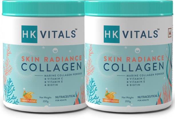 HEALTHKART HK Vitals Skin Radiance Collagen Supplement with Biotin, Orange