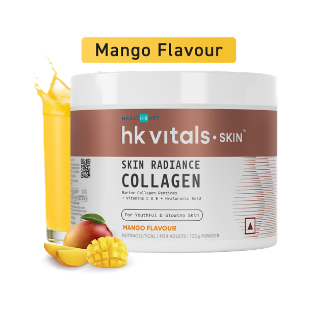 HEALTHKART HK Vitals Skin Radiance Collagen Supplement with Biotin, Mango