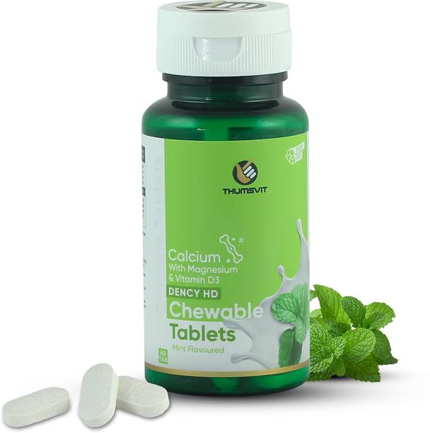 Dency Mint Chewable Calcium with Magnesium & Vitamin Bone Binding Chewable Tablet